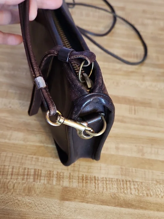 VTG COACH Leather Shoulder Crossbody Bag - Picture 7 of 16